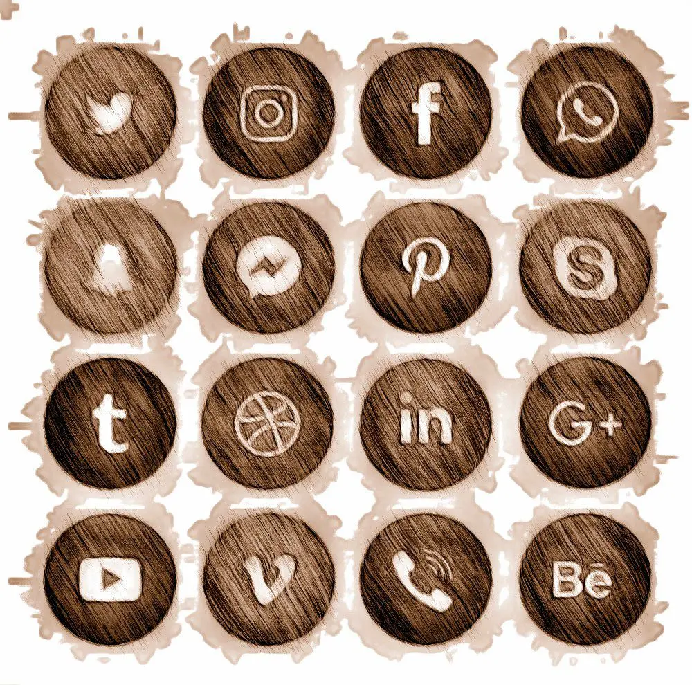 Social network icons..
