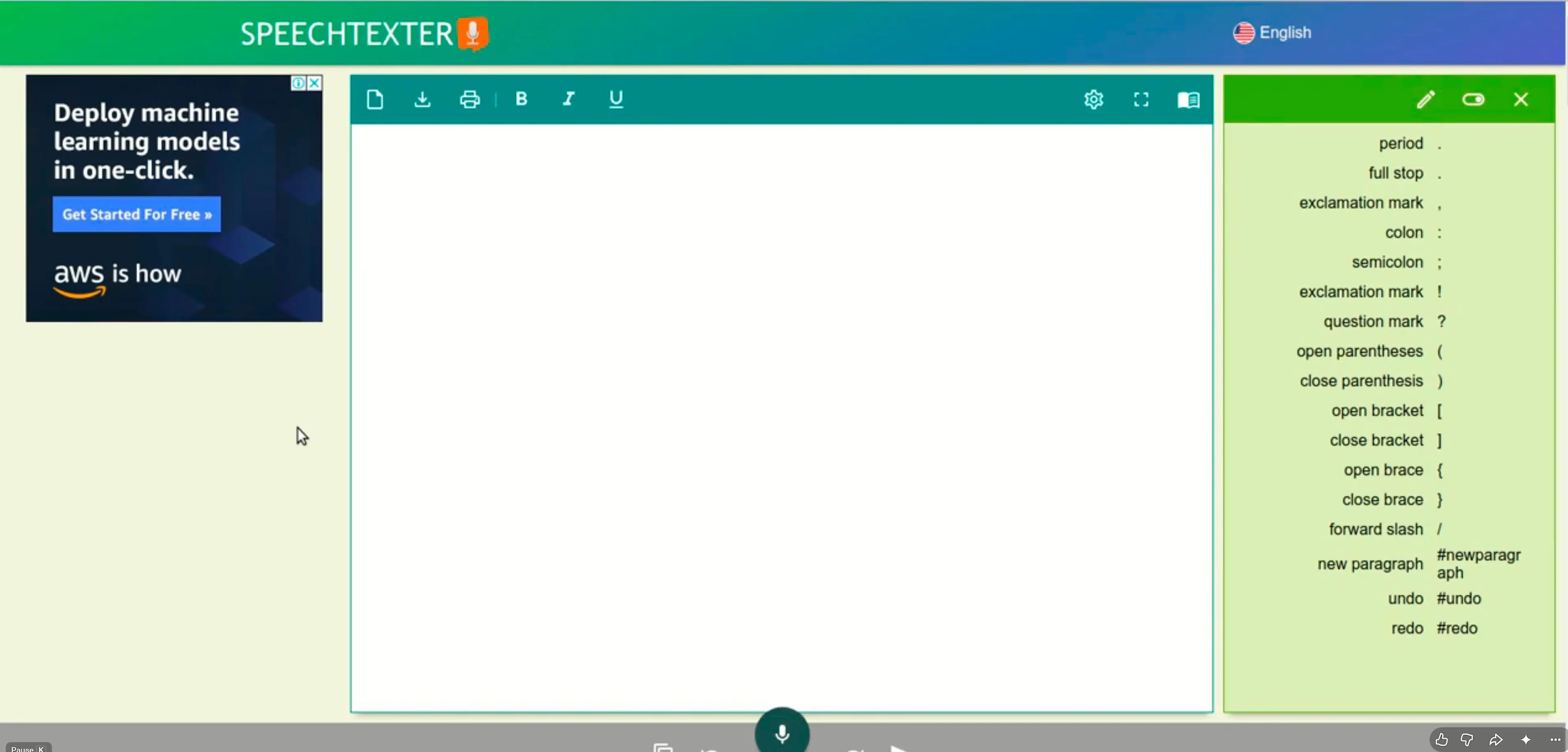  SpeechTexter main window..