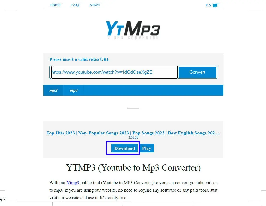 URL YouTube to MP3 Converter Free Download