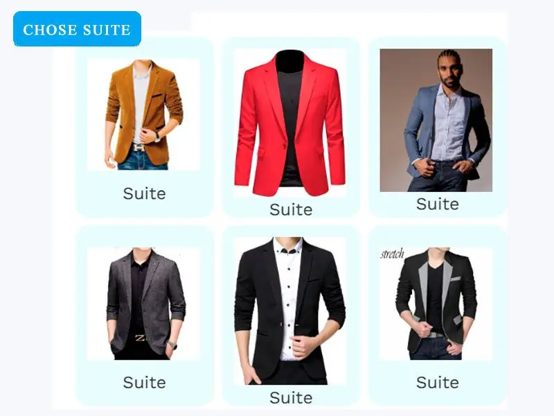 Choose Your Suit or Blazer.