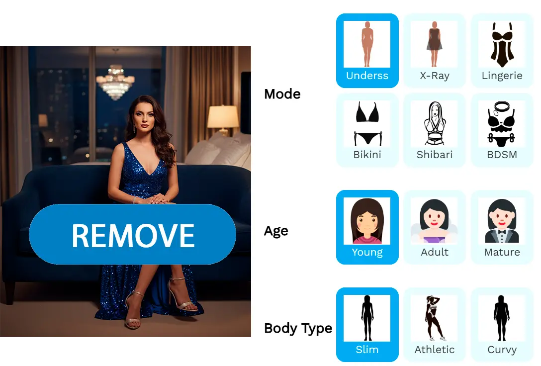 (Optional) Enter a prompt or specify clothing replacement settings..