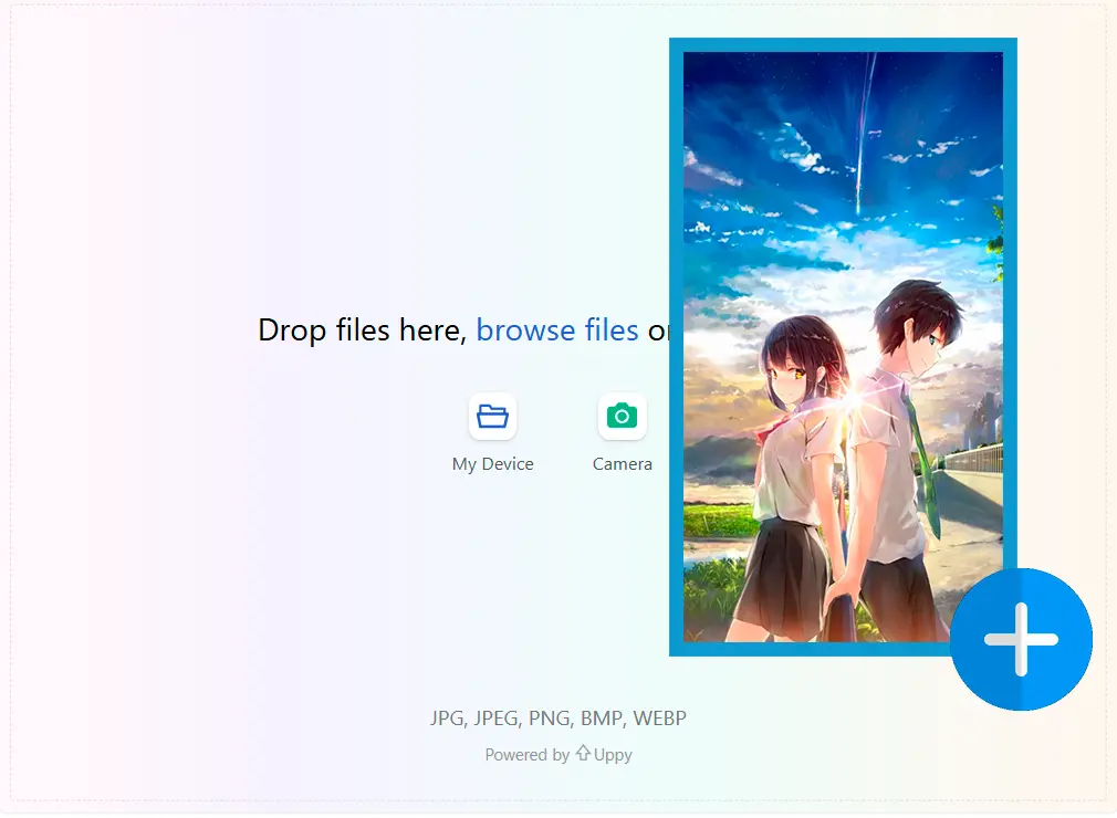 Upload Your Character Photo.