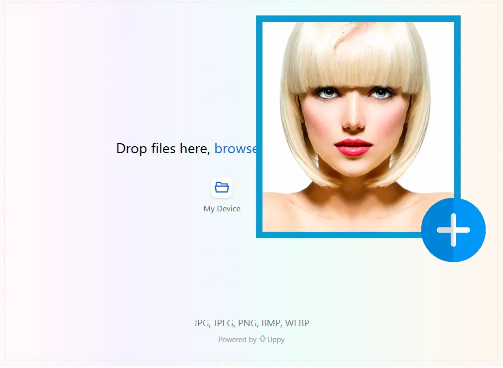 Upload 2 Source Photos.