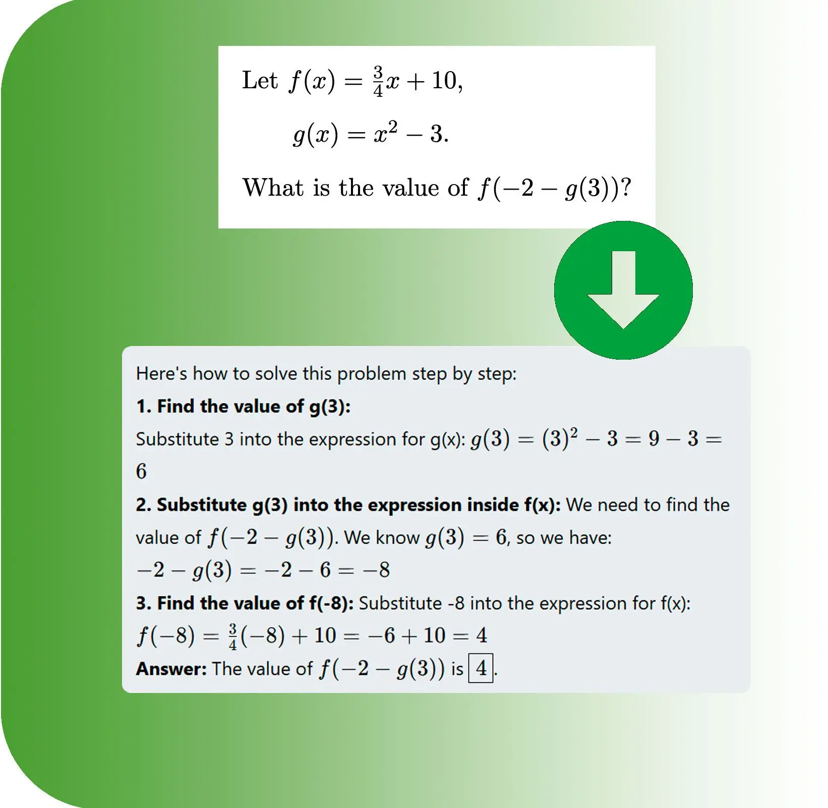 Step-by-Step Math Solver.