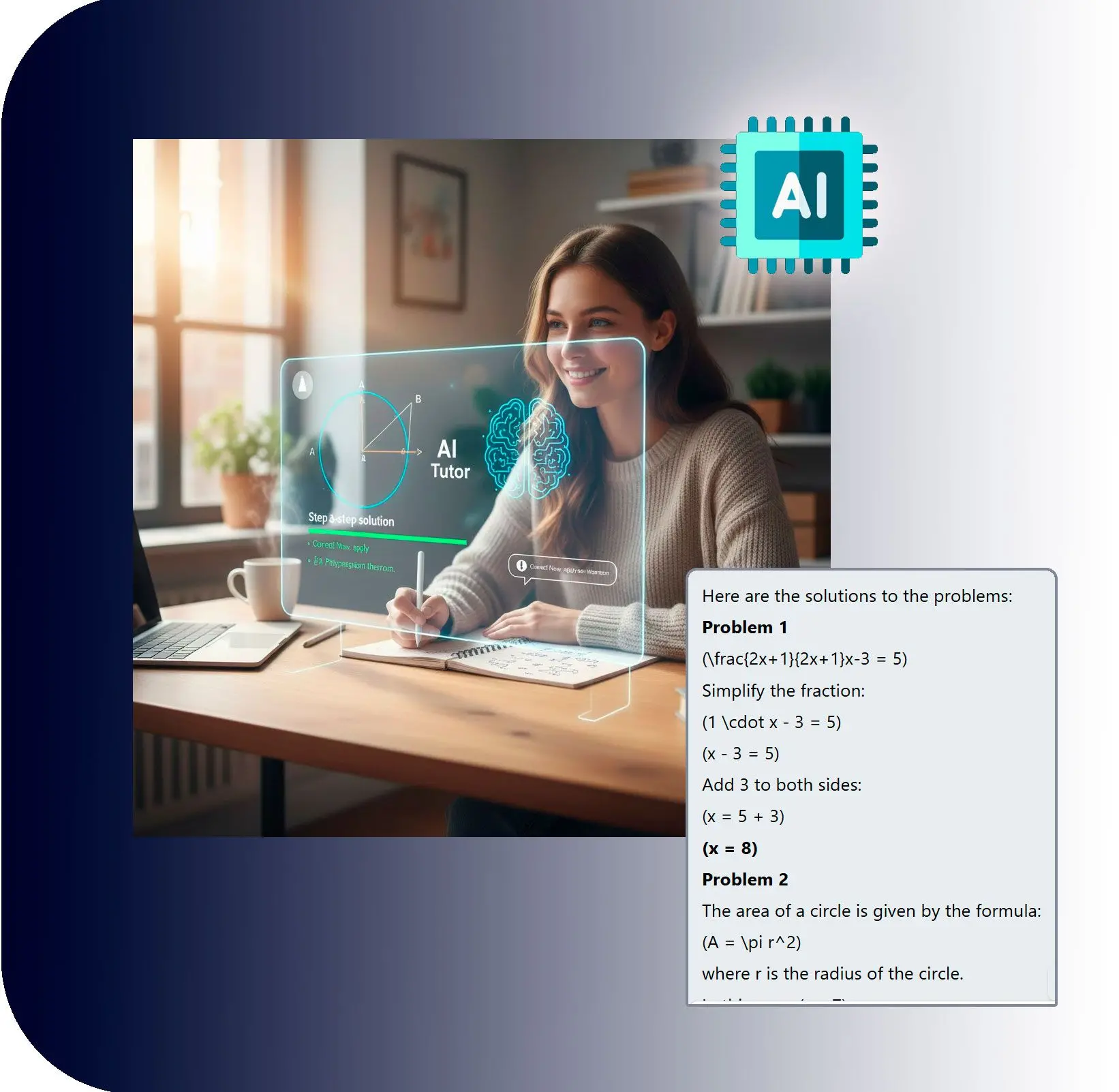 Your Own Personalized 24/7 Tutor.