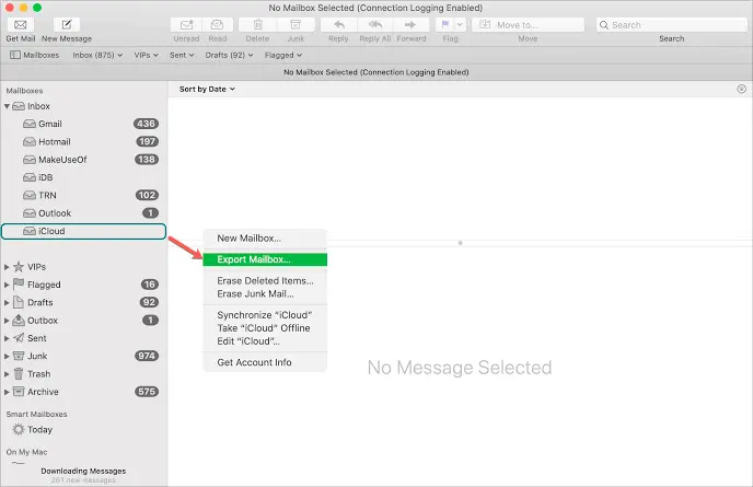 Copy your mail off the Mac.