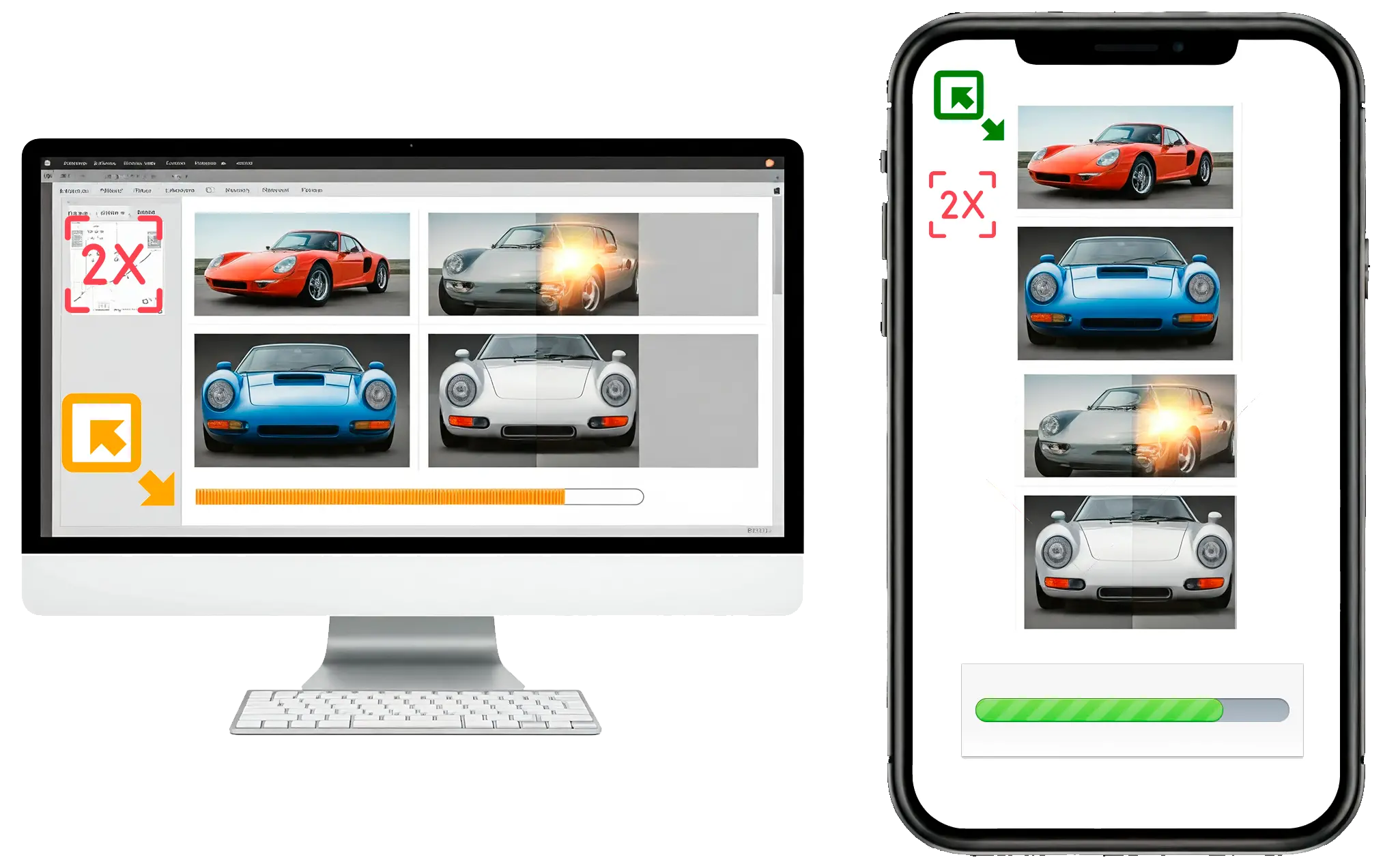 Online AI Bulk Image Upscaler & Software Download.