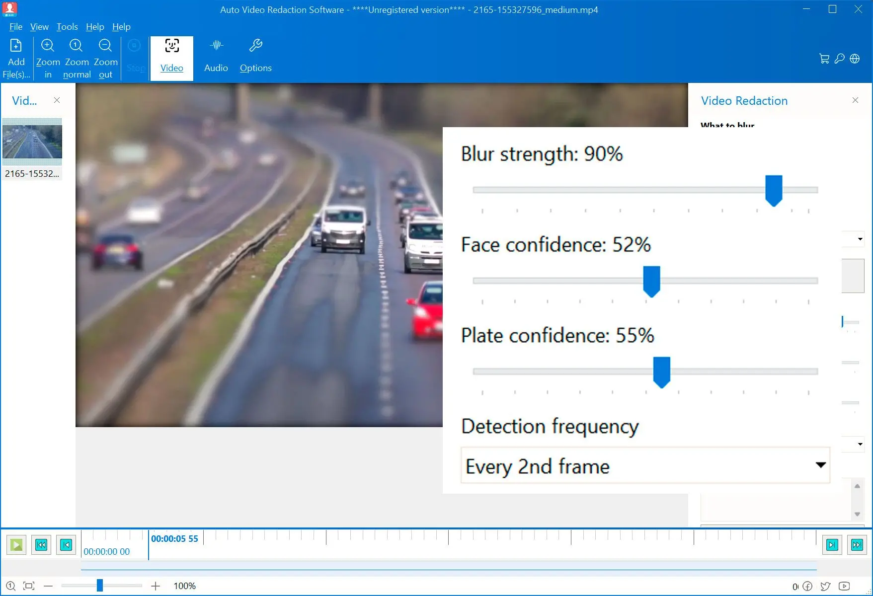 (Optional) Configure Plate Detection and Frame Skips.