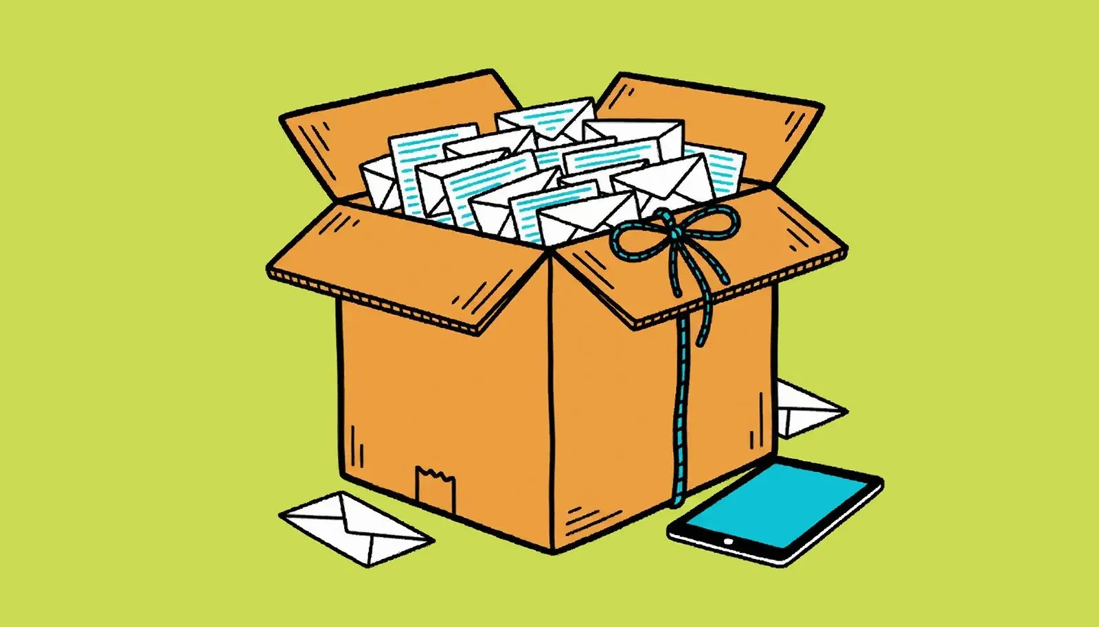Parcel with an archive inside.