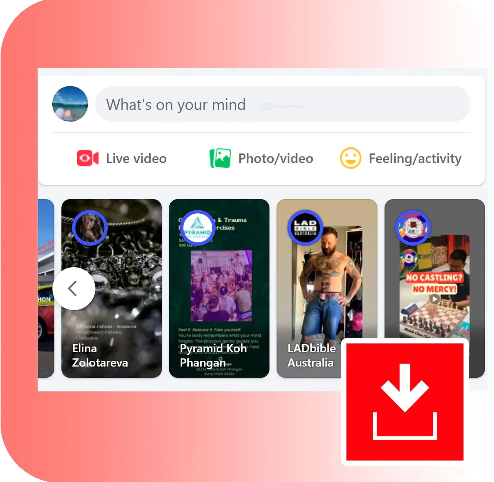 Download Facebook Stories.