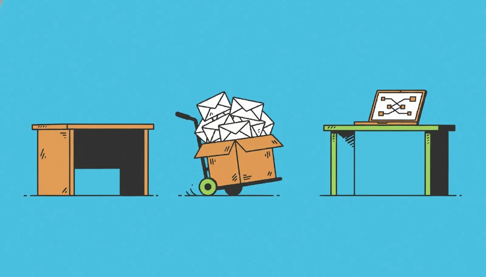 Old emails carried over into a new mail program.