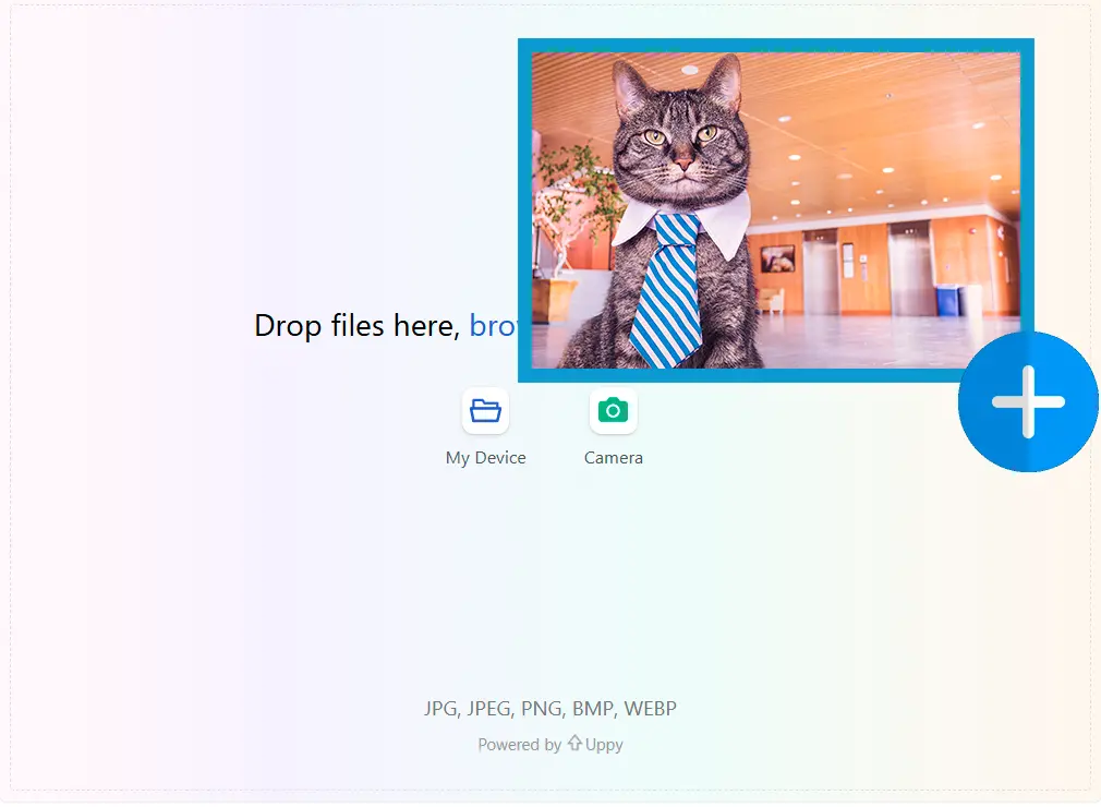 Upload a starting image.