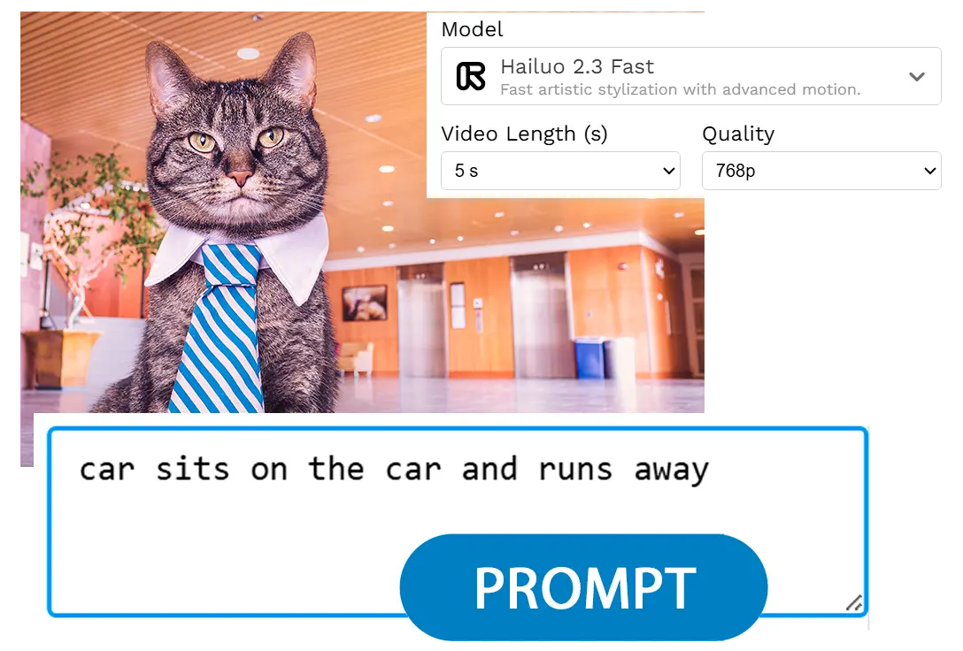 Enter your prompt and settings.