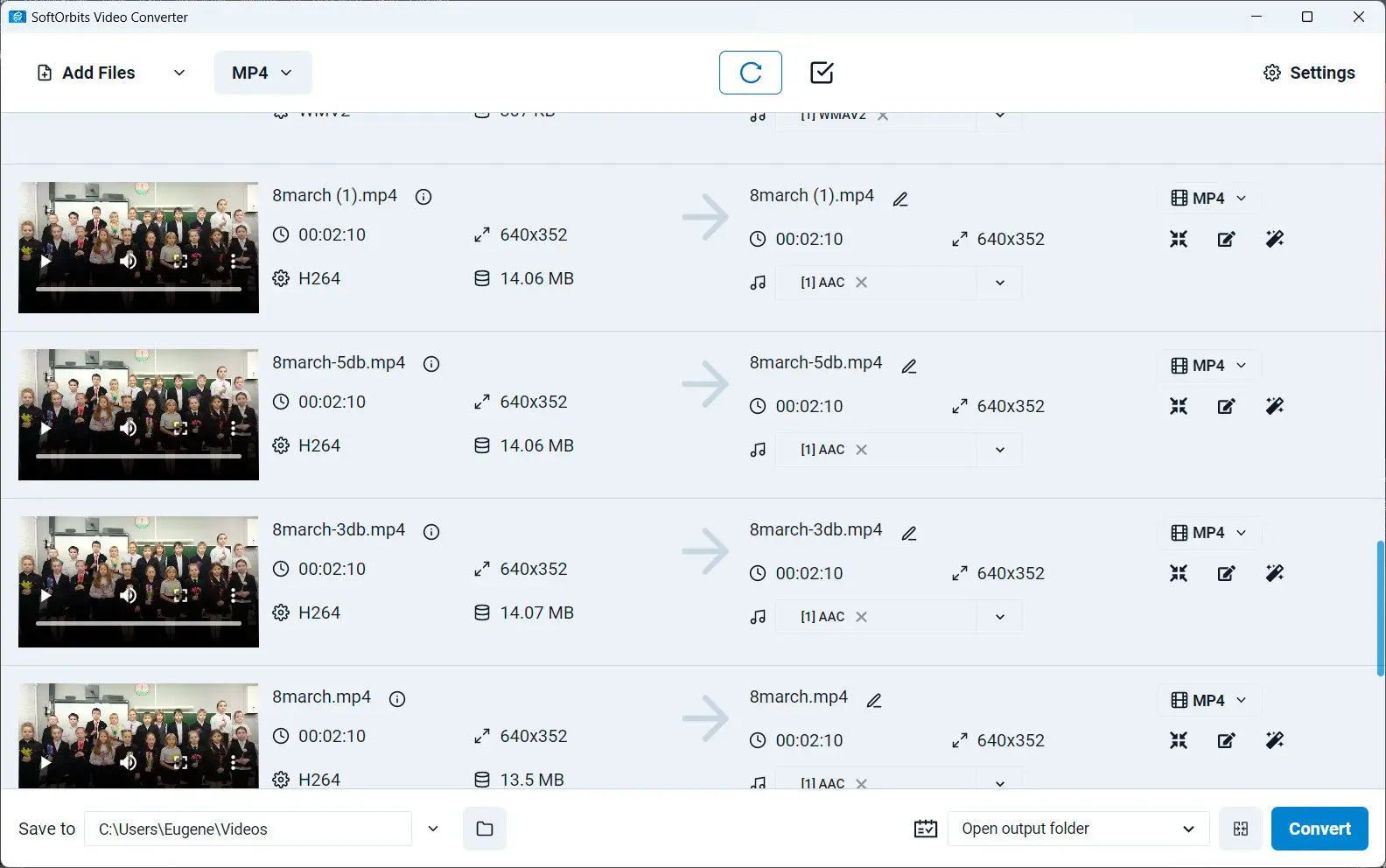 SoftOrbits Video Converter: Screenshot.