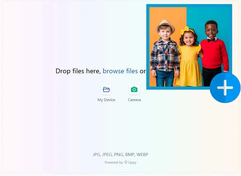 Upload a Character Image.