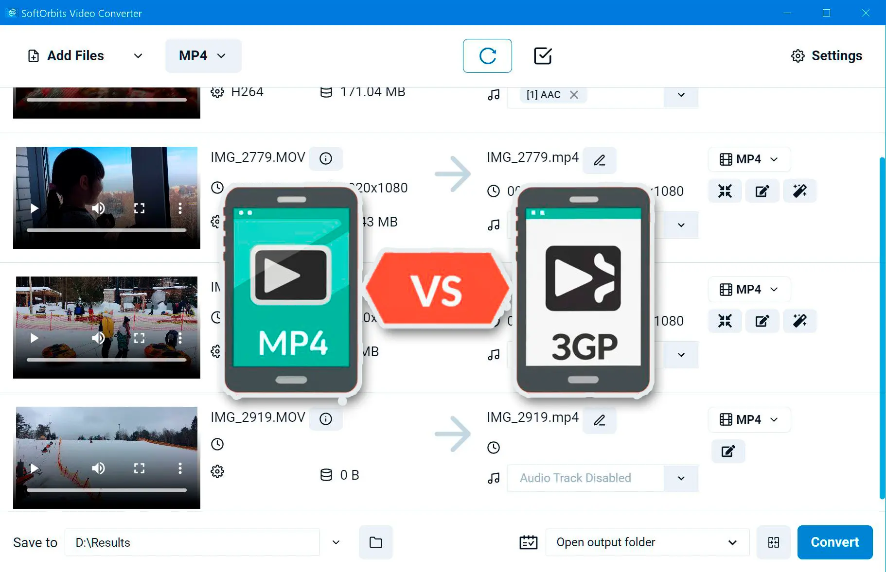 SoftOrbits Video Converter Screenshot.