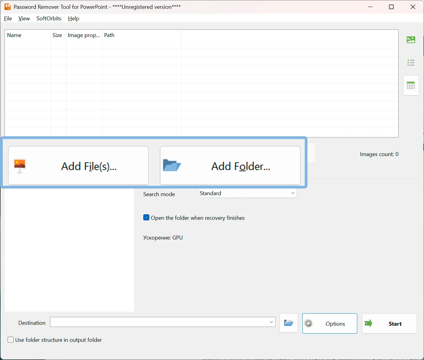 Add your .PPTX files.
