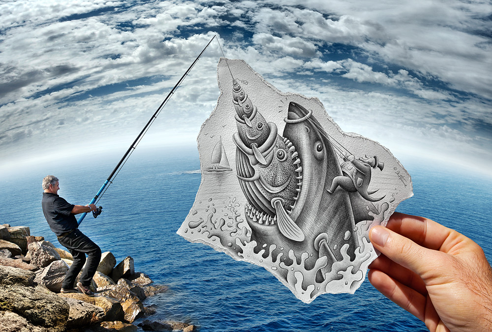 Ben Heine Photo - photo to sketch 4.
