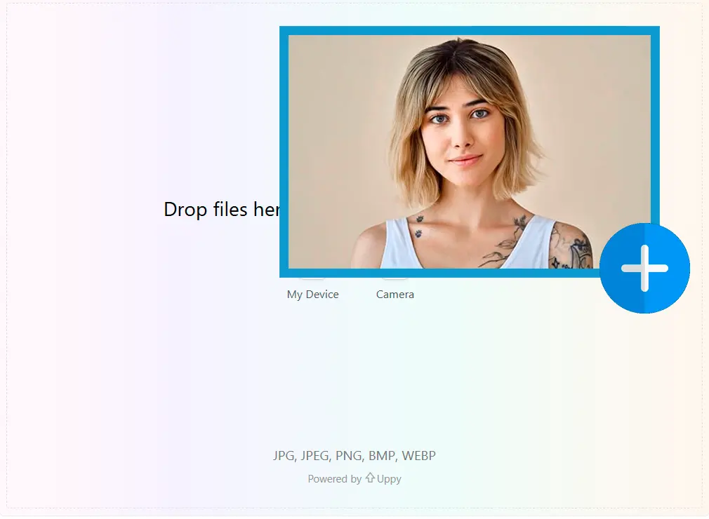 Upload the Face Photo.