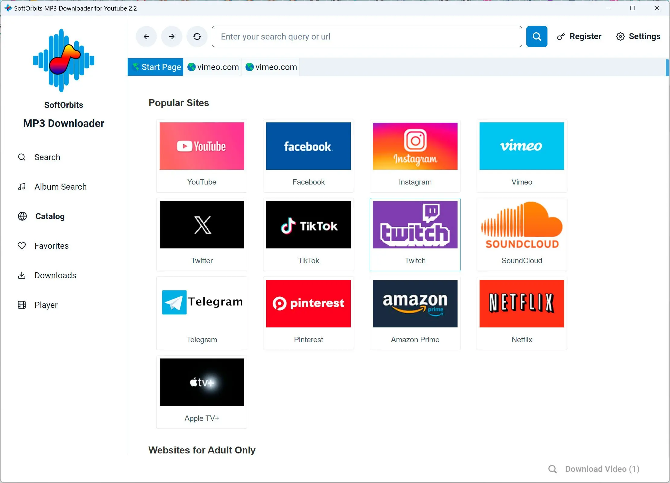 Paste the Vimeo Video URL.