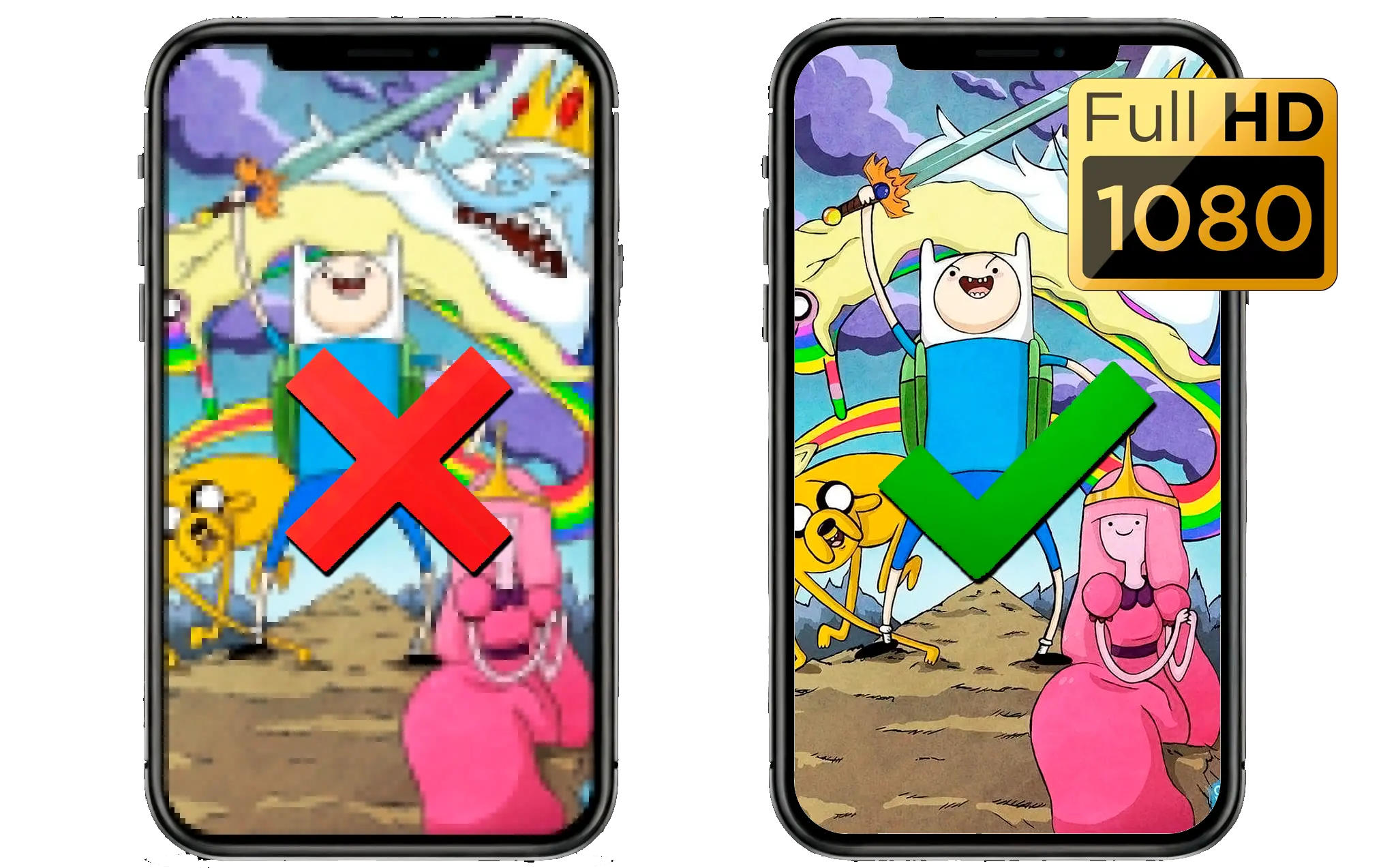 1080p and Even 8K Quality!.