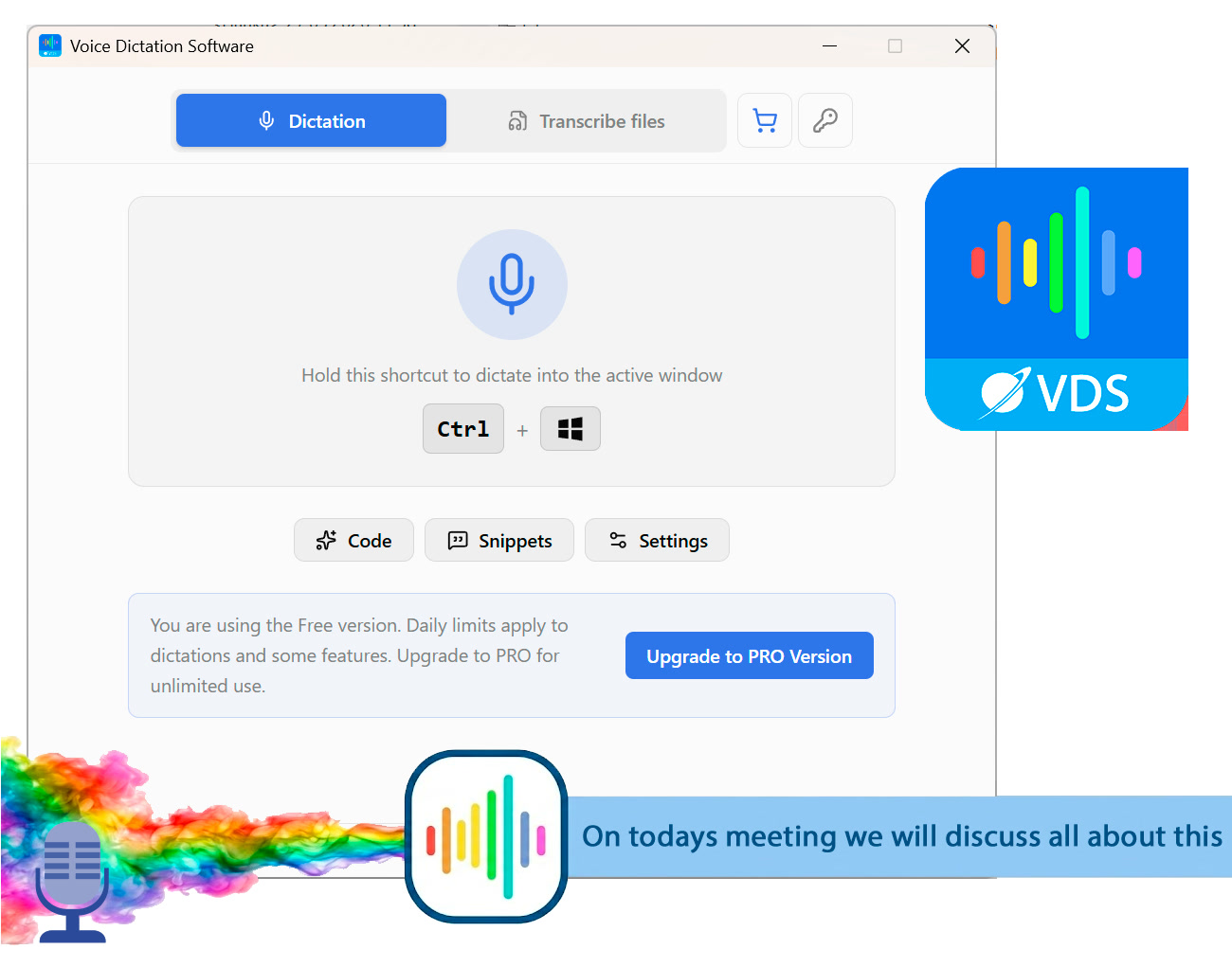 SayOnce - Voice Dictation Software Screenshot 