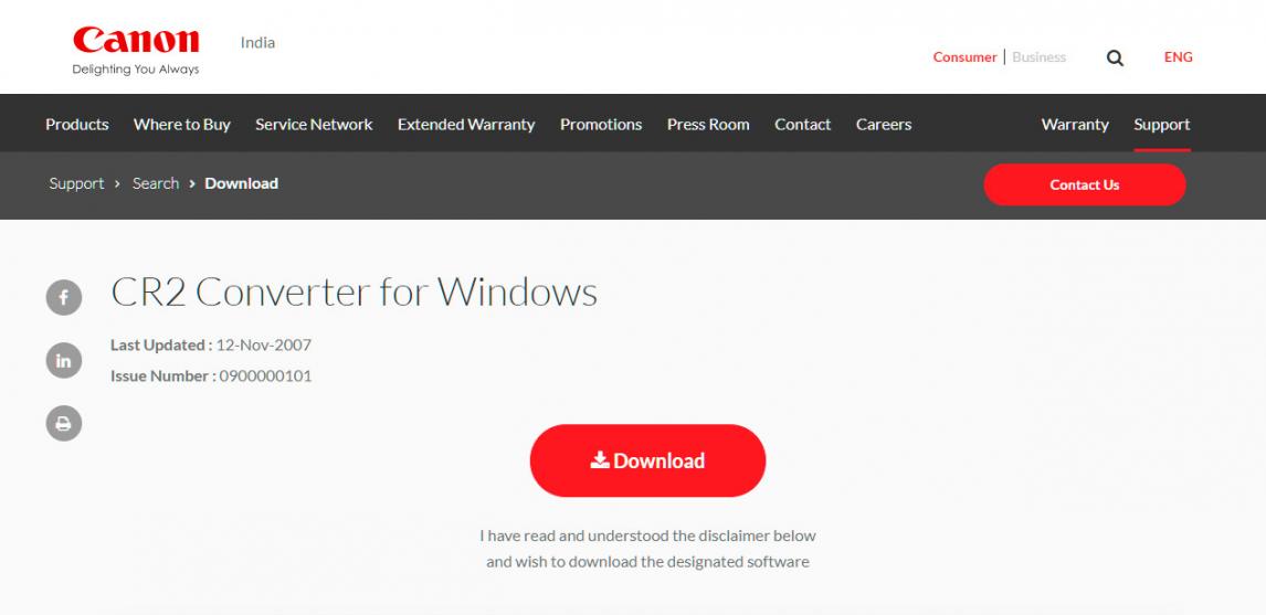 Canon CR2 File Converter..
