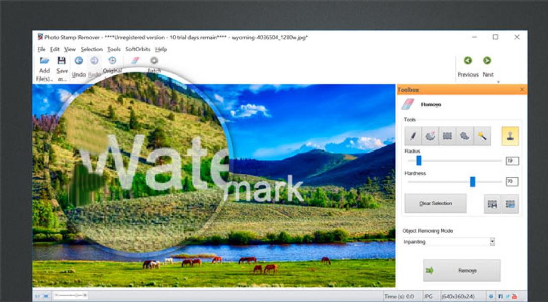 cleaning watermark.