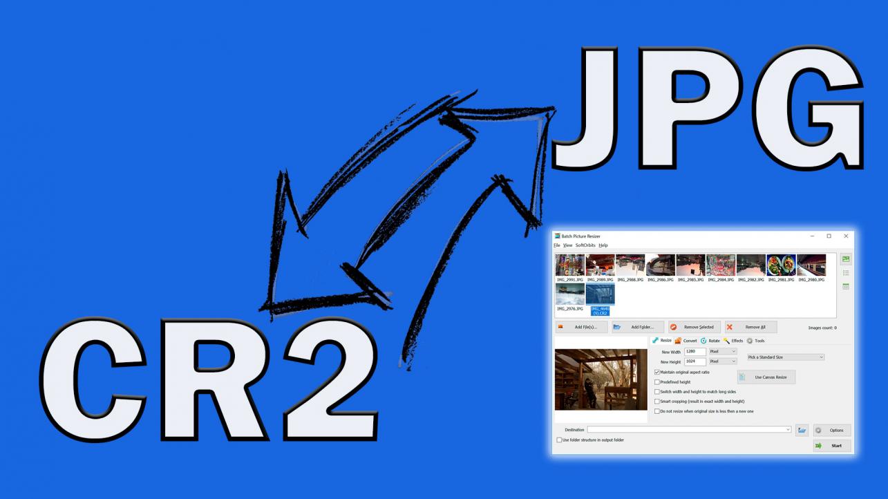 Convert CR2 into JPG..